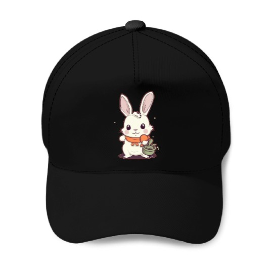 Rabbit Glasses Boys Girls Kids Easter Day Carrot Baseball Caps
