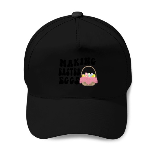 Making Easter Eggs Baseball Caps