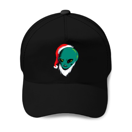 Aliens Love Christmas Baseball Caps