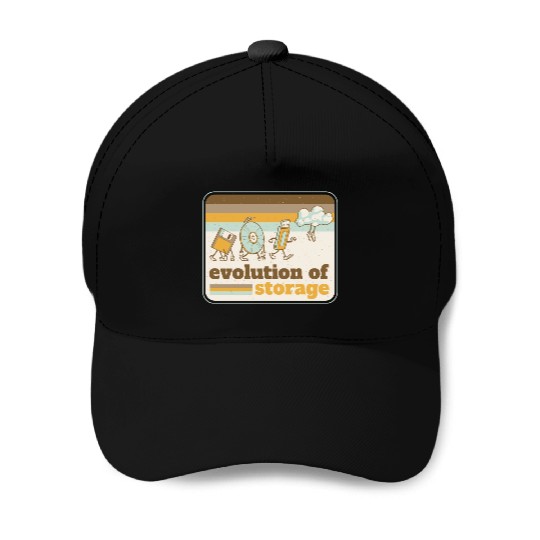 Computer storage evolution Baseball Caps