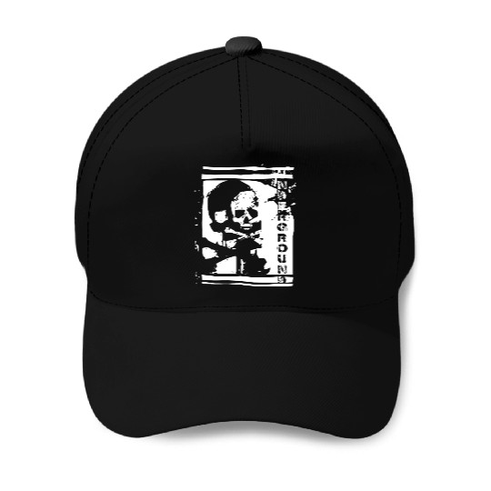 UNDERGROUND skull PUNK design Baseball Caps