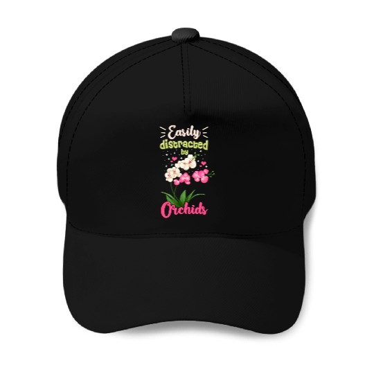 Orchid Flower Lover Art Baseball Caps