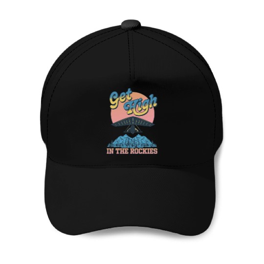 Get High in the Rockies Baseball Caps