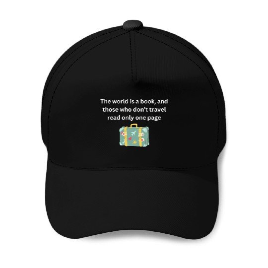 The world is a book Baseball Caps