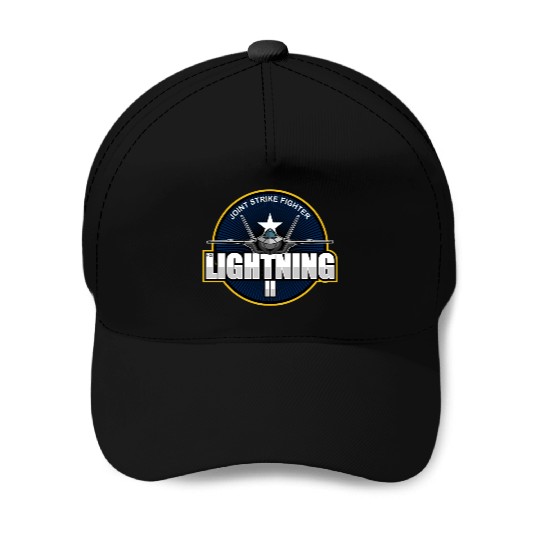 F35 Lightning 2 Patch Small logo red Baseball Caps
