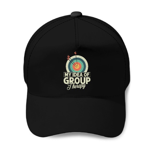My Idea Of Group Therapy Archery Target Bow & Arro Baseball Caps