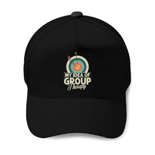 My Idea Of Group Therapy Archery Target Bow & Arro Baseball Caps