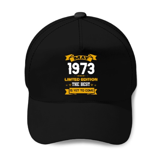 May 1973 Birthday Surprise Baseball Caps