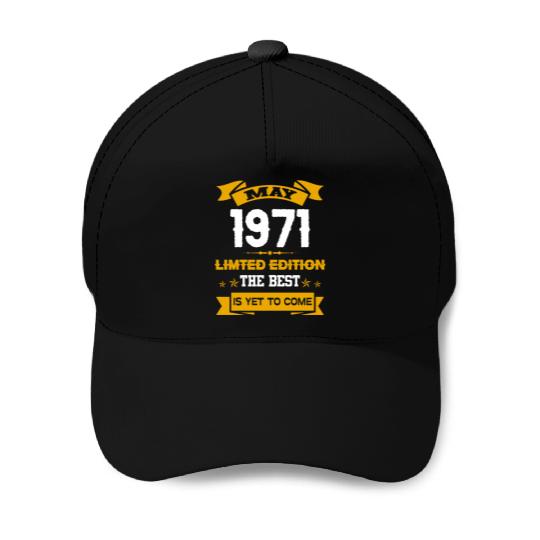 May 1971 Birthday Surprise Baseball Caps