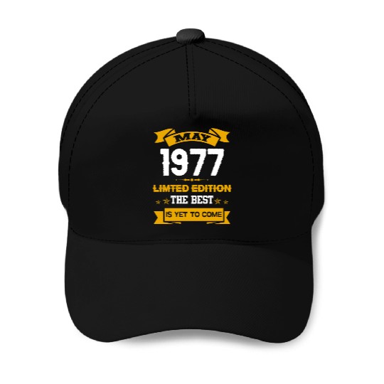 May 1977 Birthday Surprise Baseball Caps