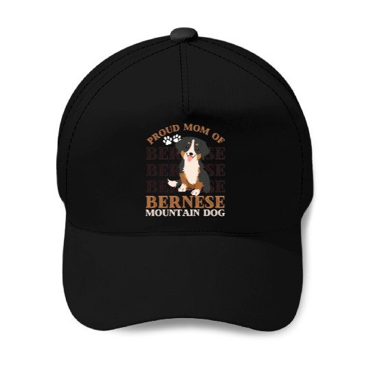 Bernese Mountain Dog mom of Bernese Mountain dogs Baseball Caps