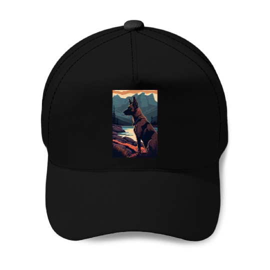 Belgian Malinois Nature Baseball Caps