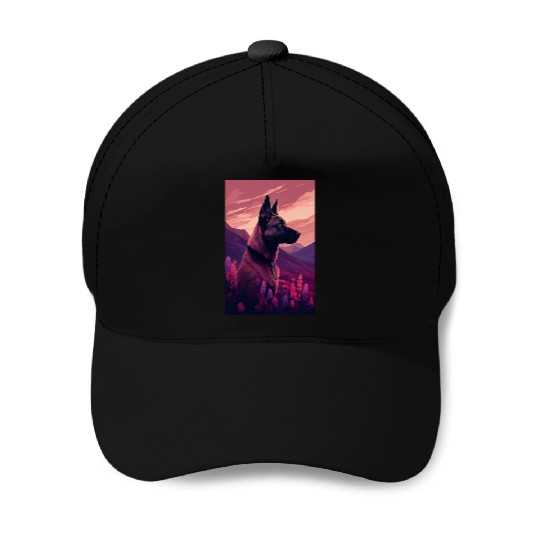 Belgian Malinois Nature Baseball Caps