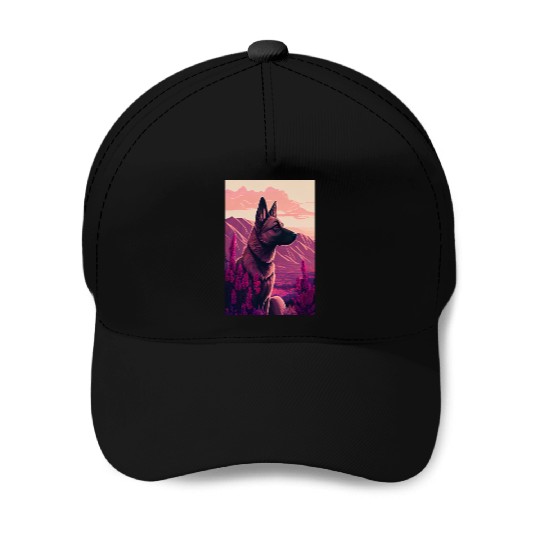 Belgian Malinois Nature Baseball Caps