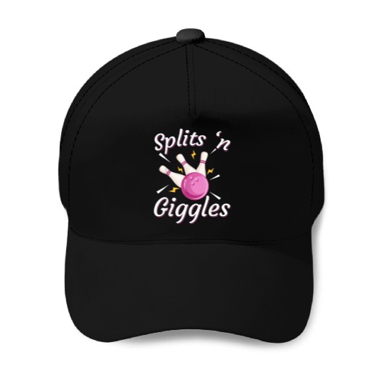Splits 'n Giggles Bowling Team Bowler Sports Playe Baseball Caps
