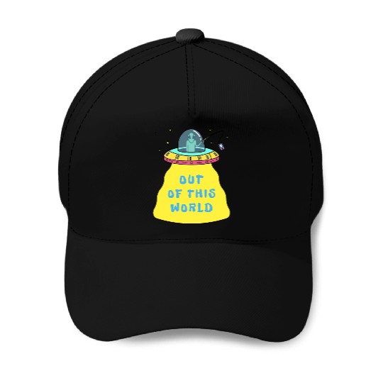 Out Of This World Space Alien Stars Baseball Caps