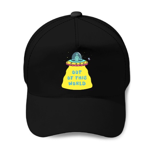 Out Of This World Space Alien Stars Baseball Caps