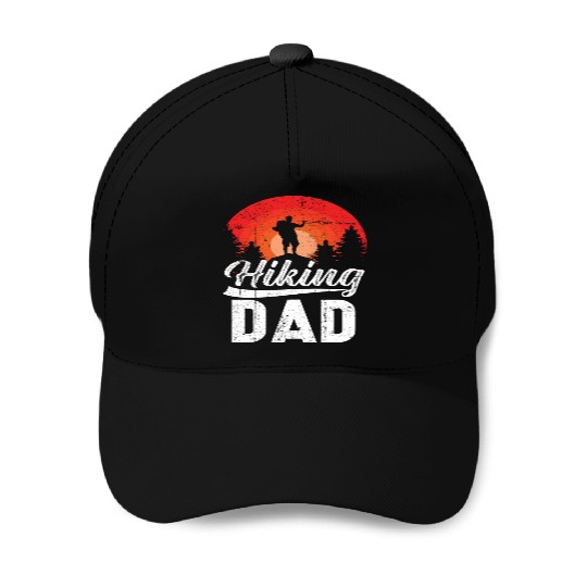 Hiking Dad Baseball Caps