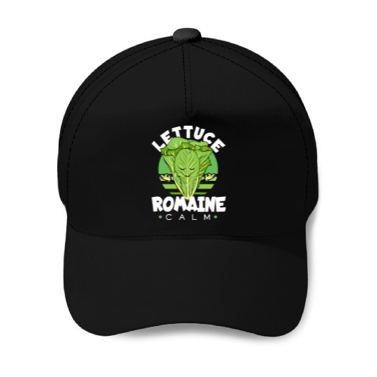 Lettuce Romaine Calm Mindfulness Vegan Yoga Lover Baseball Caps