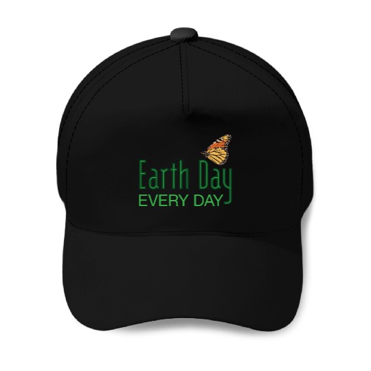 Earth Day Butterfly Baseball Caps