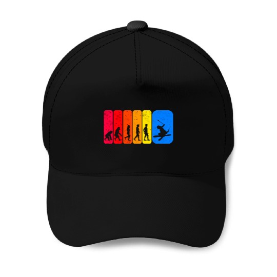 Funny Ski Freestyle Evolution Baseball Caps