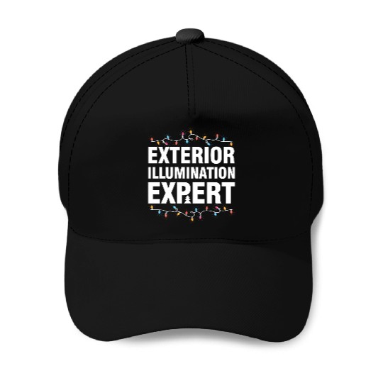 Exterior Illumination Expert Christmas Light Baseball Caps