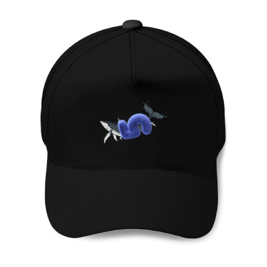 whale Baseball Caps