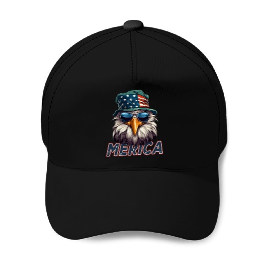 Proud American Independence Day Freedom Baseball Caps