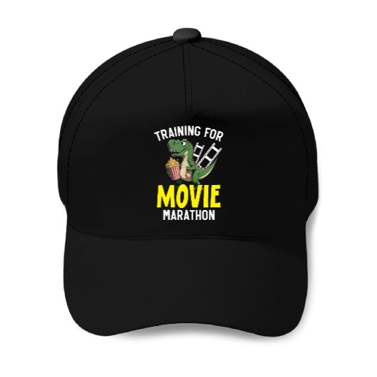 Training For Movie Marathon Movie Lover Cinema Baseball Caps