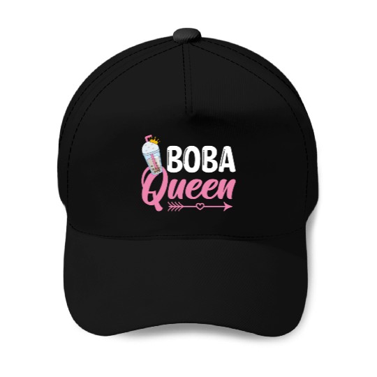 Boba Queen Bubble Tea Lover Boba Tea Drinker Baseball Caps