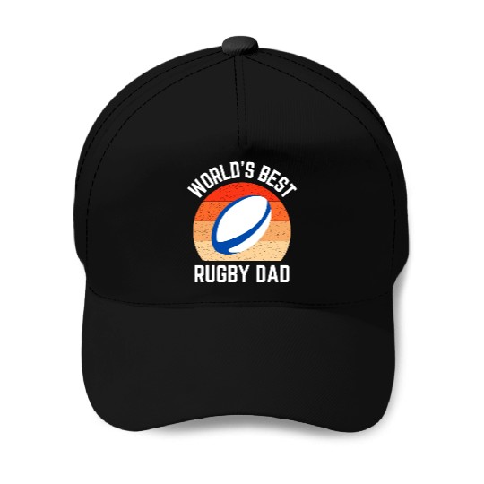 Rugby Dad Baseball Caps