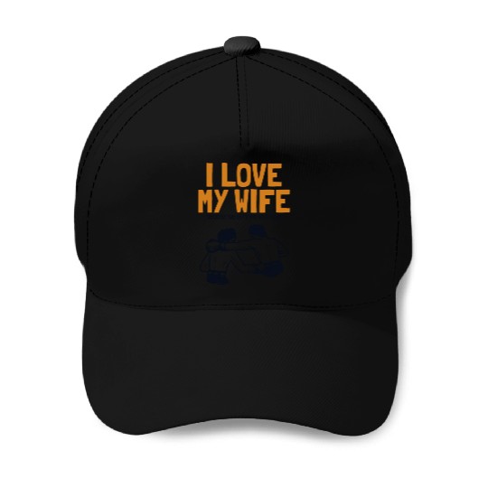 I love my Wife Boxer Kickboxer Fan Professional Baseball Caps