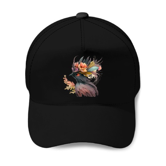 Cute Bird Of Paradise Bird Flower Crown Pet Birds Baseball Caps