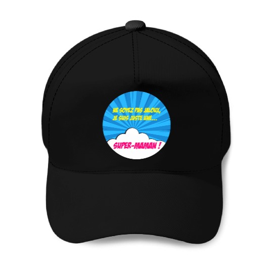 Super-mom super-hero. Best mom Mother's day Comics Baseball Caps