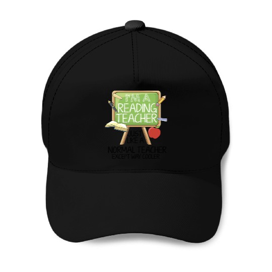 Reading Teacher Baseball Caps