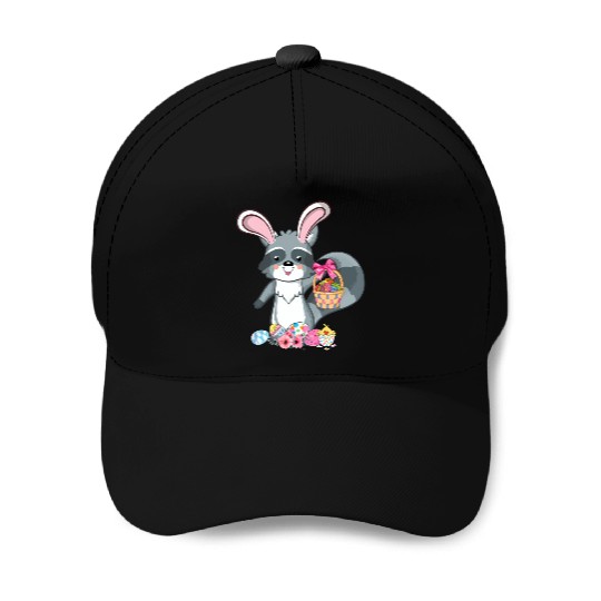 Raccoon Bunny Ears Easter Eggs For Baseball Caps