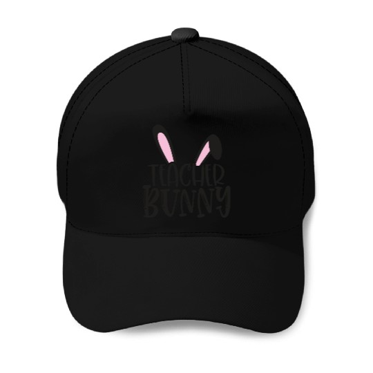 Teacher Bunny Teaching Happy Easter Baseball Caps