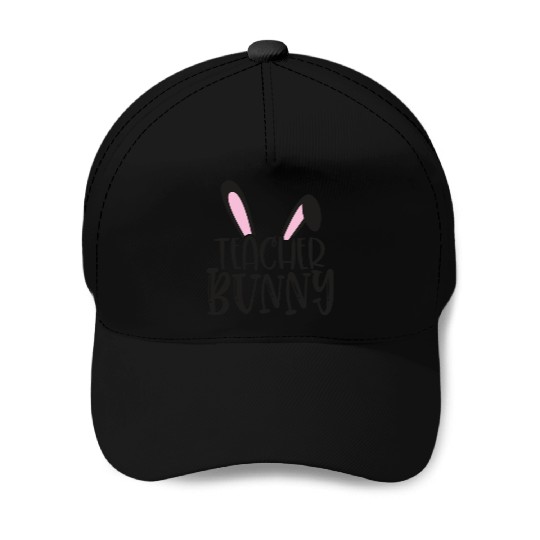 Teacher Bunny Teaching Happy Easter Baseball Caps