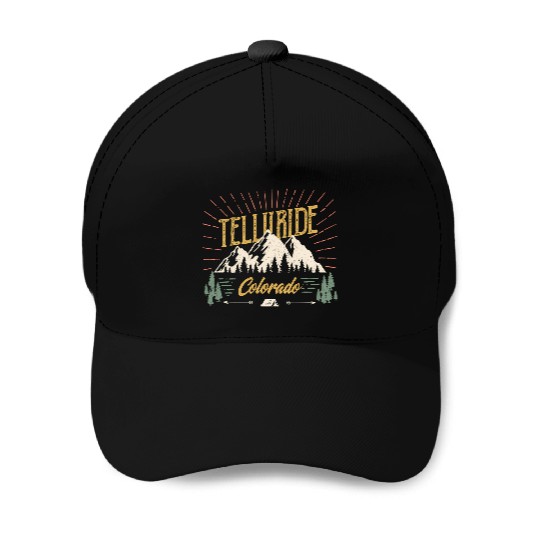 Telluride Colorado Mountain 80S Style Baseball Caps