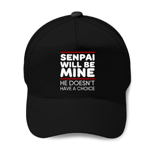 Senpai Will Be Mine Yandere Cosplay Baseball Caps