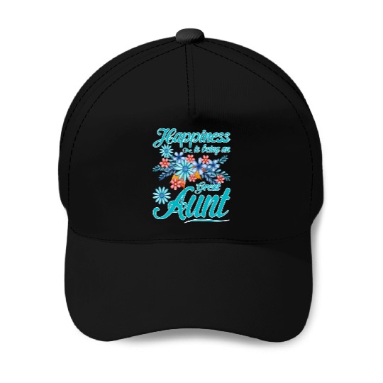 Happiness Is Being An Great Aunt Mother'S Day Baseball Caps