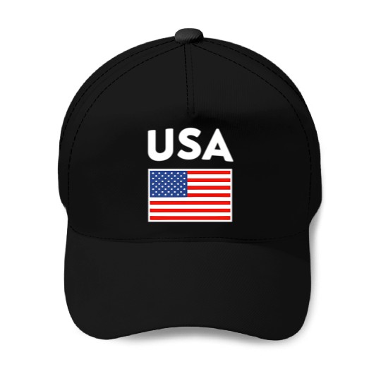 Usa Flag United States Blue Red And White Baseball Caps