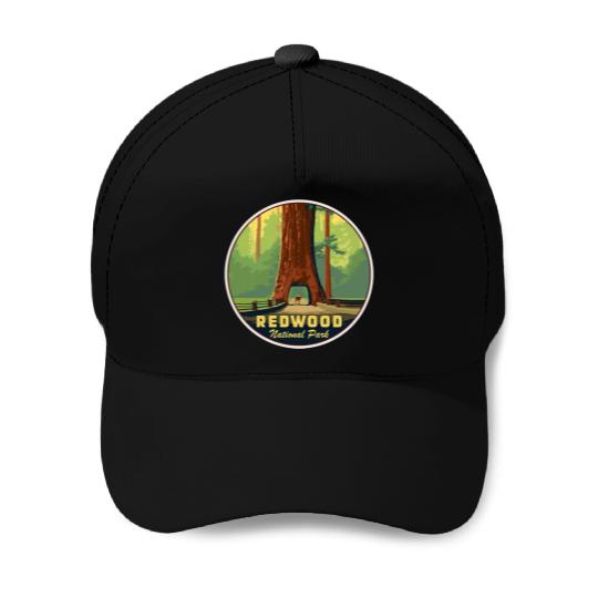 Redwood National Park Baseball Caps