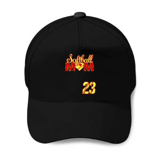 Softball Mom Mother'S Day 23 Fastpitch Jersey Numb Baseball Caps