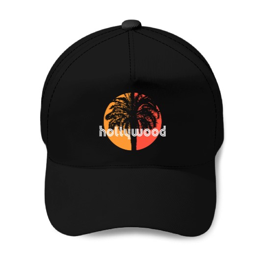 Hollywood California Artistic Vacation Souvenir Baseball Caps