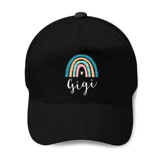Gigi Rainbow For Grandma Family Baseball Caps