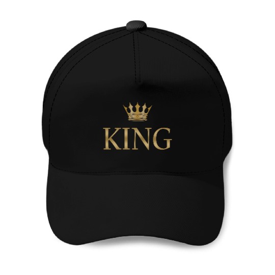 King Gold Crown Baseball Caps