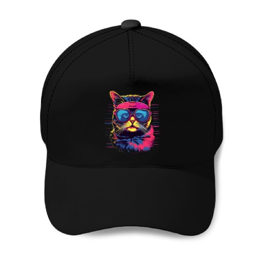 80s Cat Style Baseball Caps