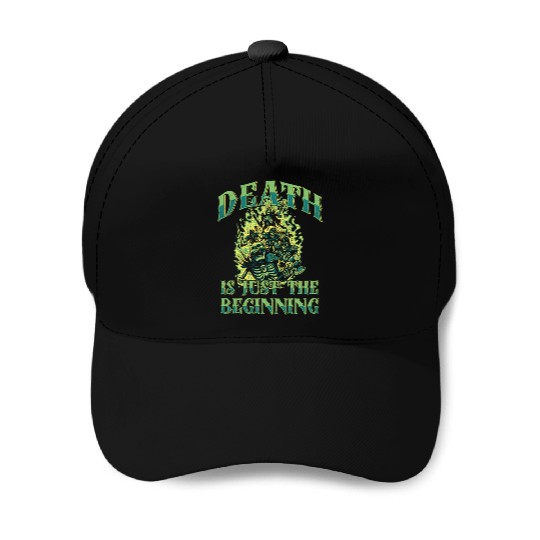 Necromancy Death Is Just The Beginning Necromancer Baseball Caps