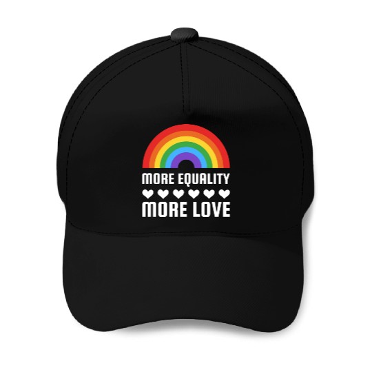 LGBT More Equality More Love Baseball Caps LGBTQ Gay